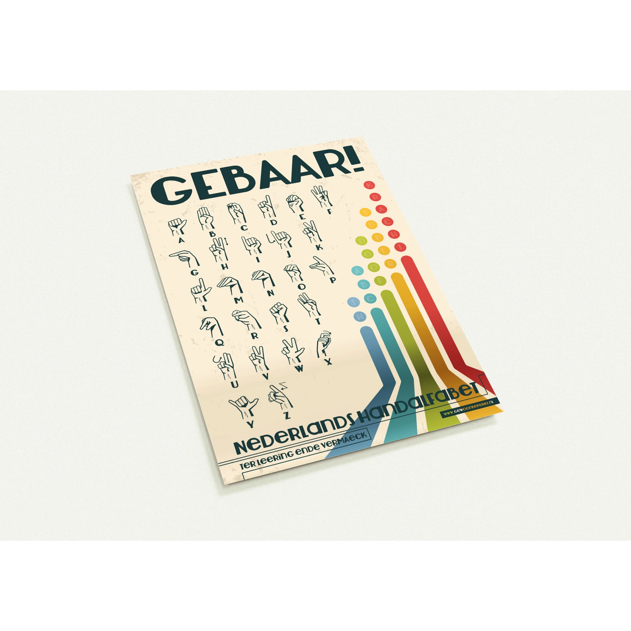 A6 Ansichtkaarten: Ter leering Handalfabet - set van 10